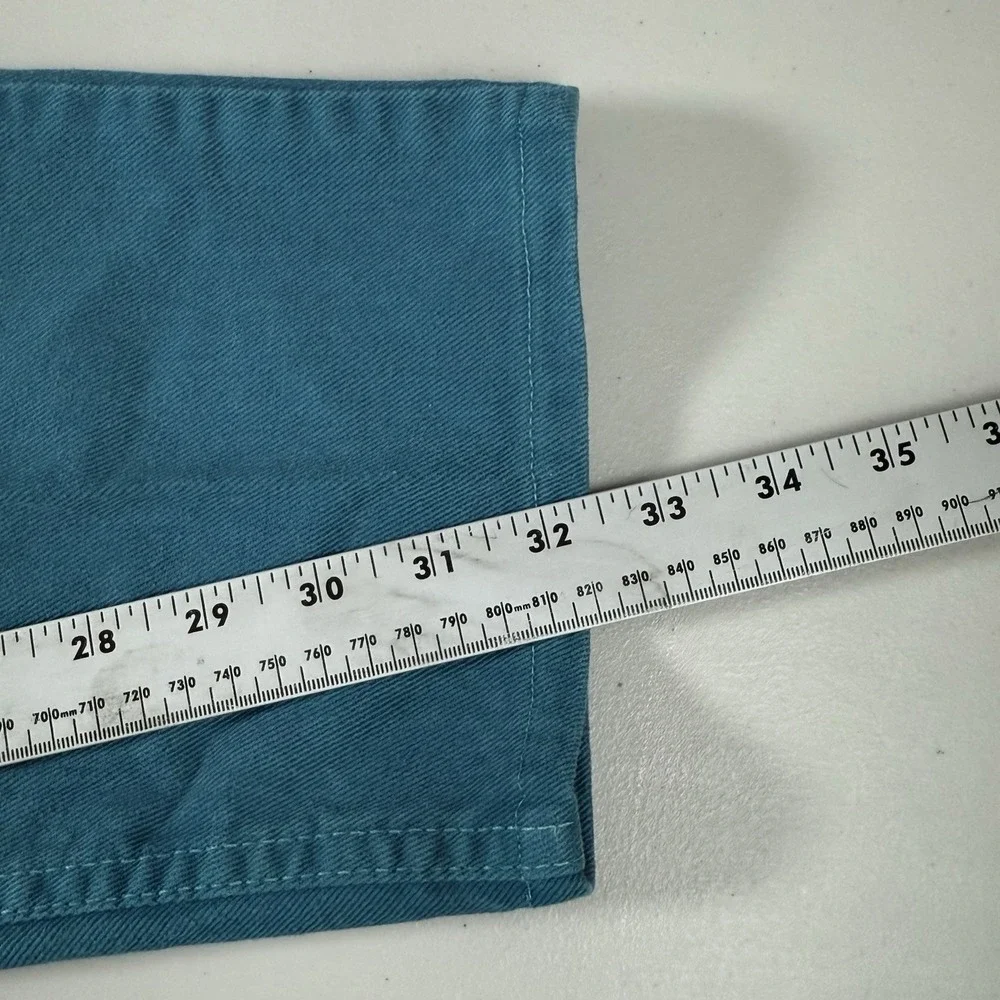 Vtg 90's Levi's 40550-8645‎ White Tab Jeans Mens 33x34 (32x32.5) Teal USA Made